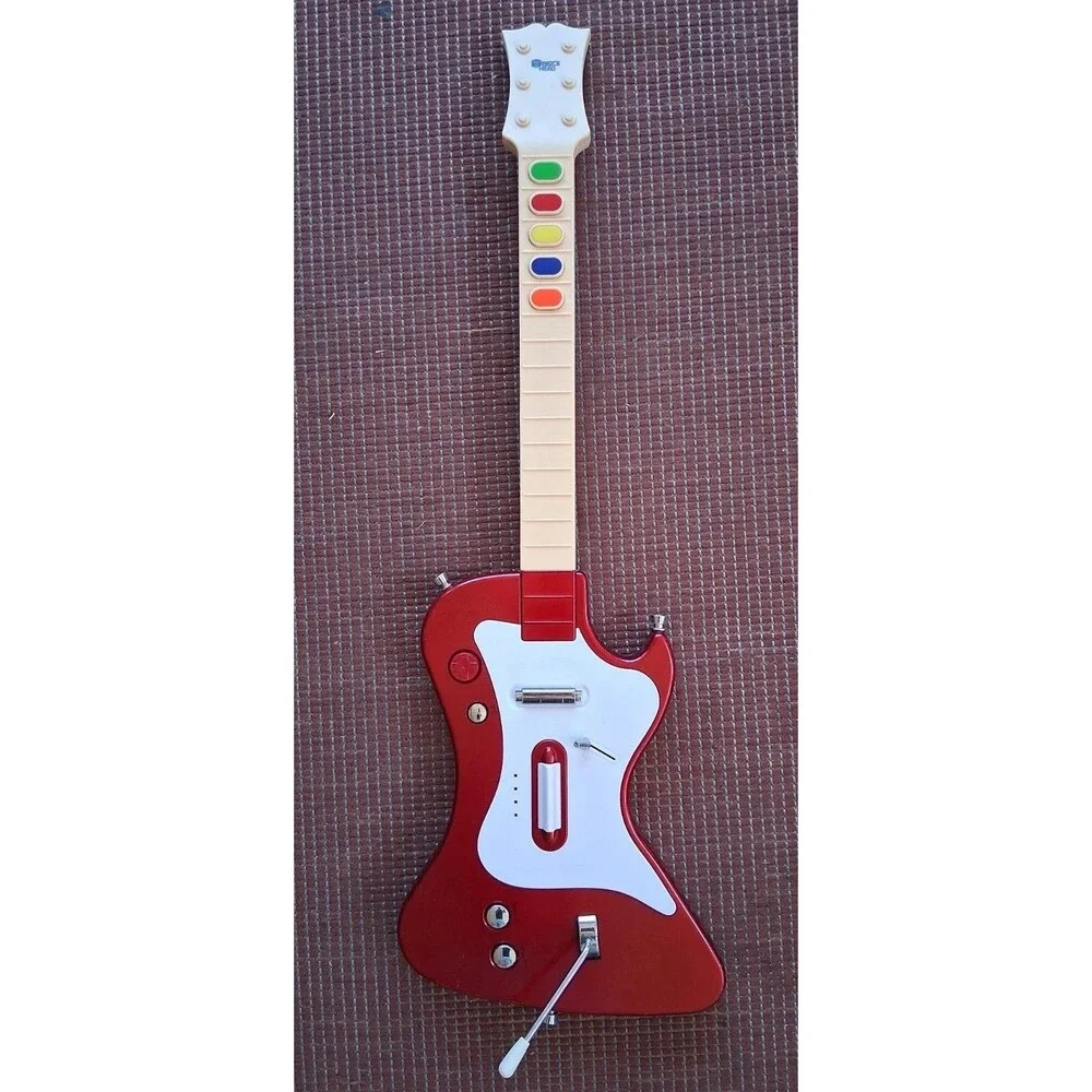 Block Head Grinder Guitar Red BHR1000 For Ps2 & 3 *No Dongle* Tested